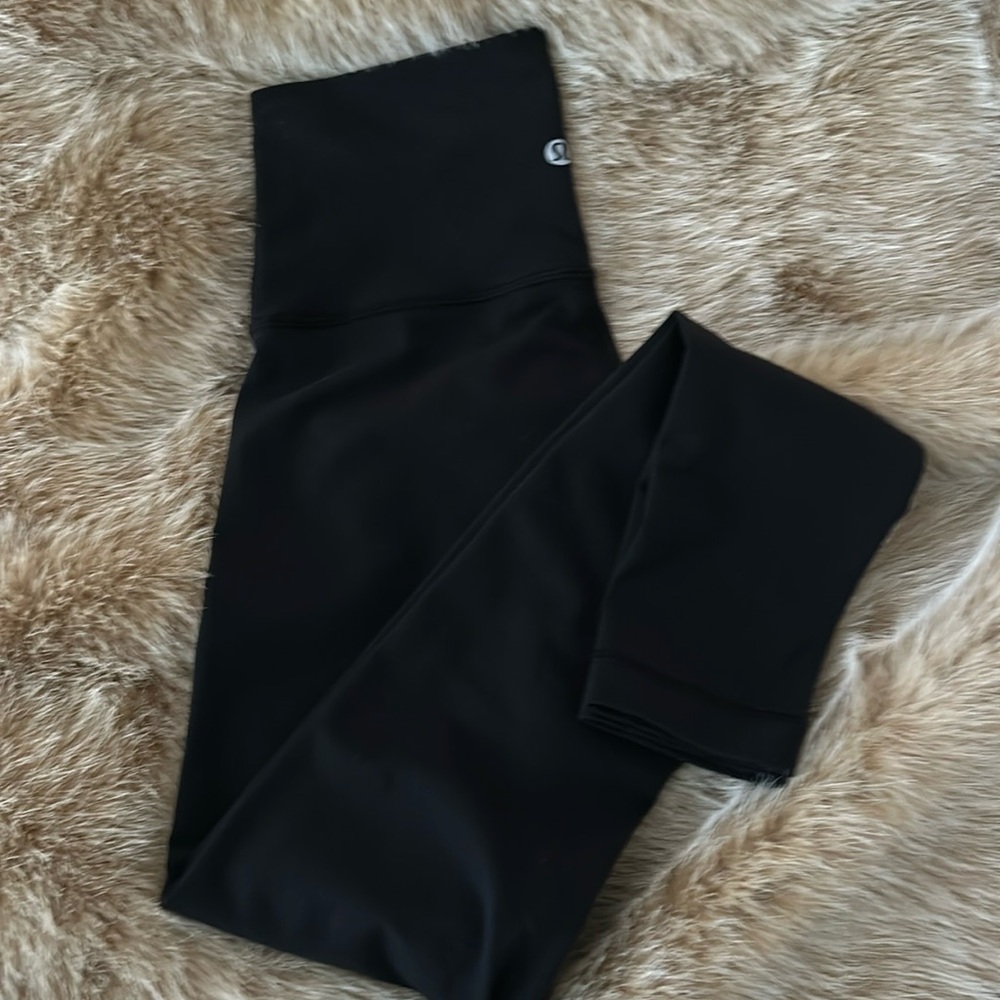LULULEMON, BLACK LEGGINGS SZ 4